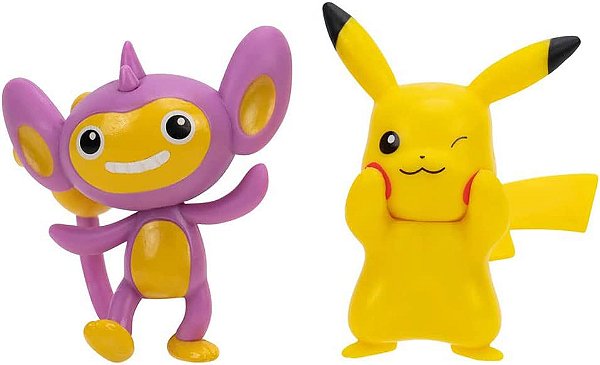 Pokémon - Figuras De Ação - Pikachu e Aipom - 2779 - Sunny