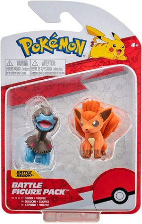 Pokémon - Figuras De Ação - Vulpix e Larvitar - 2780 - Sunny