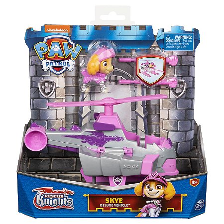 Patrulha Canina - Boneco 6cm e Veículo Cavaleiros - Skye  - 2852 - Sunny