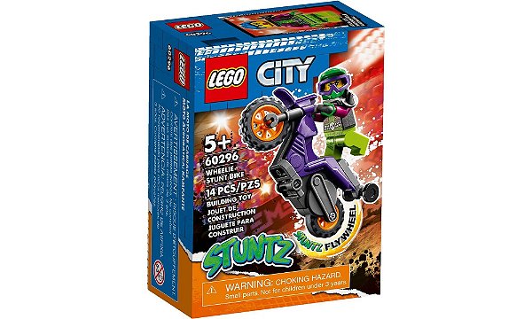 Lego City - Motocicleta de Roda - 14 Peças  - 60296 -Lego✔