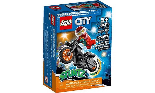 Lego City - Motocicleta de Acrobacias dos Bombeiros - 11 Peças - 60311 - Lego✔