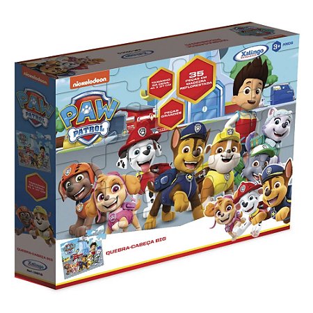 Quebra Cabeça 30 Peças em mdf - Paw Patrol