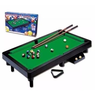 Jogo de Sinuca - Bilhar De Luxo - 408B - Braskit - Real Brinquedos