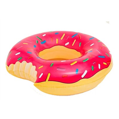 Boia Inflável - Donut Rosquinha Rosa 120cm Diametro - WS6041 -  Wellmix