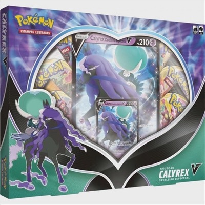 Box Card Jogo Pokémon - Calyrex Espectral V - 31071 - Copag