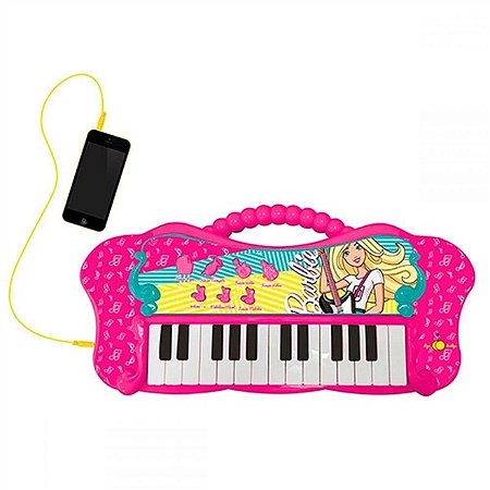 Teclado Musical - Fabuloso da Barbie com MP3 - F00046 - Barão