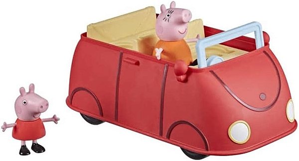 Carro Vermelho Da Peppa Pig e Sua Família - F2184 - Hasbro