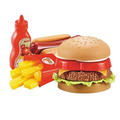 Brinquedo Mini Chef Hambúrguer Xalingo - 18 Peças - Culinária Infantil