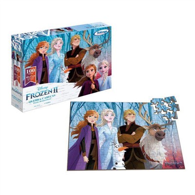 Quebra Cabeças - Disney Frozen - 100 Peças - 19765 - Xalingo