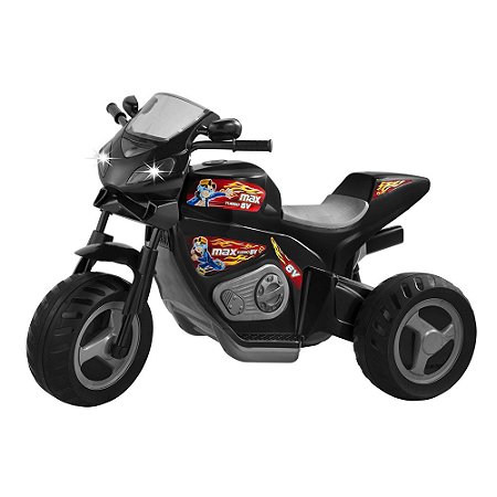 Moto de brinquedo que faz barulho de verdade - Moto preta 