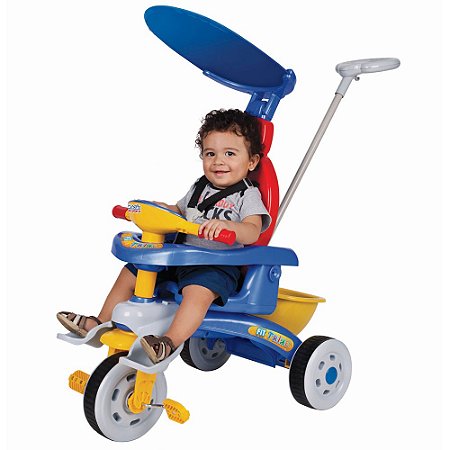 Triciclo Fit Trike Azul 3 Posições - 3338 - Magic Toys