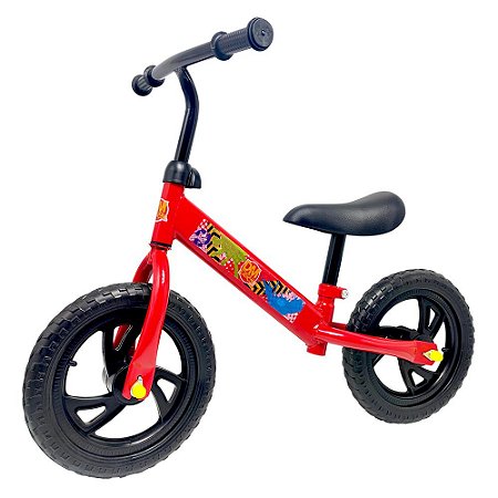 Bicicleta de Equilíbrio Aro 12 – Vermelho - Dmr6236 - Dm Toys