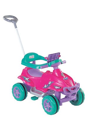 Quadriciclo Pedal Toys Doll - Rosa - 9406 - Magic Toys - Real Brinquedos
