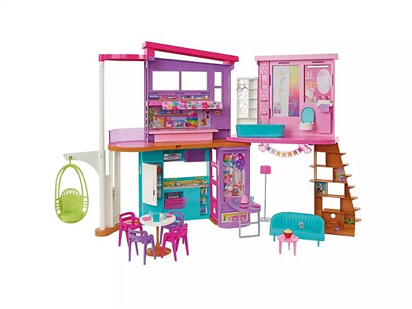 Barbie Casa de Férias Com Móveis - Malibu - HCD50 - Mattel