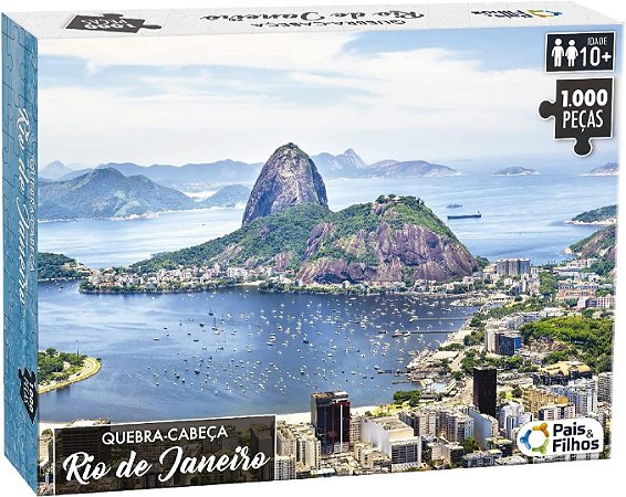 Quebra Cabeça Rio De Janeiro Premium - 1000Pçs - 790702 - Pais e Filhos