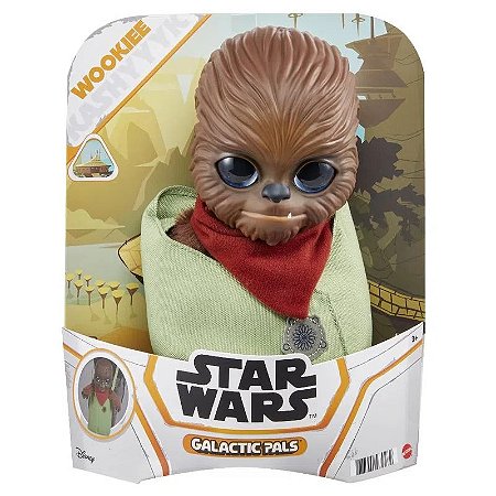 Pelúcia - Star Wars - Amigos Galácticos - Wookiee - 31 cm - GYT66 - Mattel