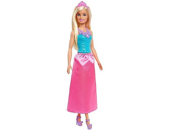 Boneca Barbie Princesa Dreamtopia - Saia Rosa - HGR00 - Mattel