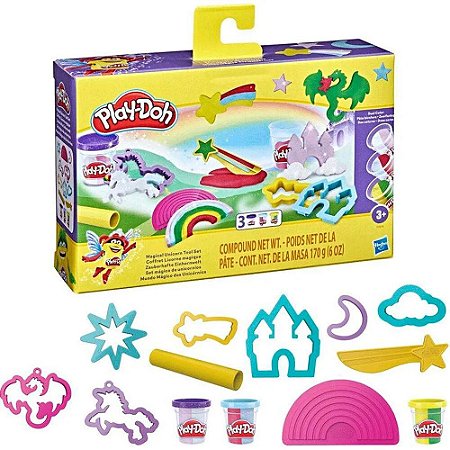 Massinha Play Doh - Mundo Mágico Dos Unicórnios - F3616 - Hasbro