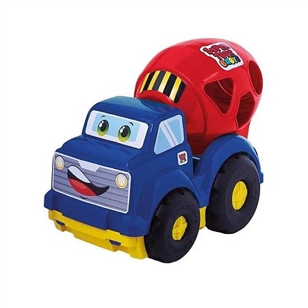 Caminhão Betoneira Didático com Blocos - 389 - Super Toys