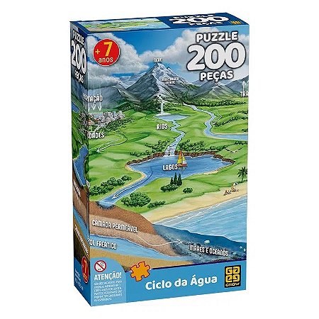 Quebra-cabeça (Puzzle): Horários do Mundo - 200 peças