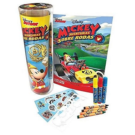 Livro Disney - Tubo Histórias e Livro Para Colorir Mickey - DCL