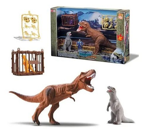 Dinossauro Dinopark Hunters T-Rex Bee Toys EM OFERTA