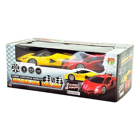 Carros Controle Remoto - Batalha Veloz - DMT6143 - Dm Toys - Real Brinquedos
