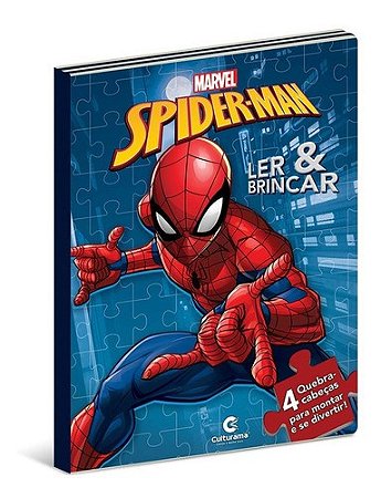 Livro Ler e Brincar Homem-Aranha com Quebra-cabeça  - 020300301 - Culturama