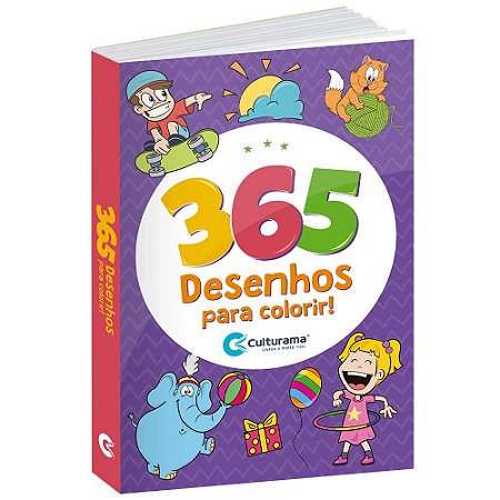 Livro 365 Desenhos Para Colorir - 20070106 - Culturama