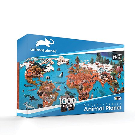 Quebra-cabeça Animal Planet 1000 Peças - 790213 - Pais e Filhos