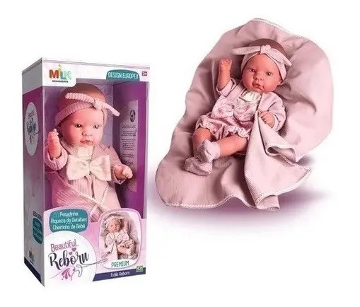 Boneca Bebê Premium Reborn By Milk Menina Milk Brinquedos em Promoção na  Americanas