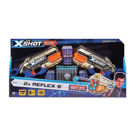 Lançador X-Shot - Royale Edition - 2x Reflex 6 - 5614 - Candide