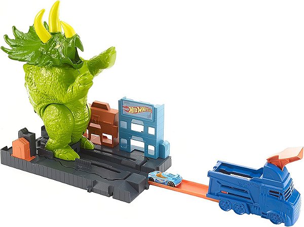 Pista Hot Wheels - Hw Ataque de Triceratops  - GBF97 - Mattel