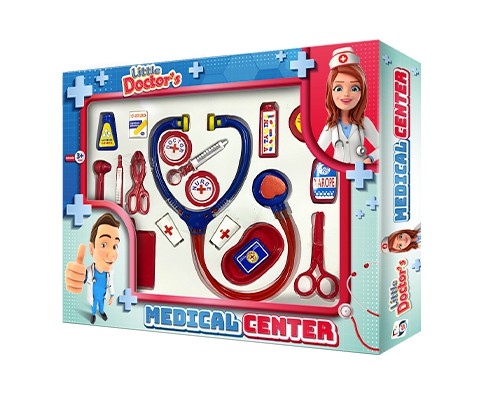 Kit Medico - Medical Center - Azul - 637 - Pica Pau
