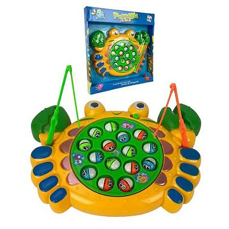 Brinquedo Jogo Joguinho Infantil Pega Pesca Peixe Peixinhos