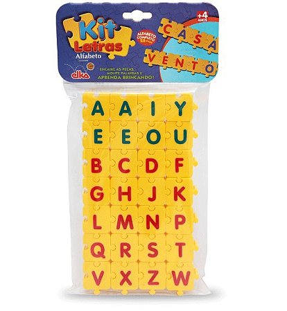 Kit Letras Alfabeto 28 Pçs - 840 - Elka