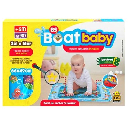 Tapete De Água Inflável - Sol e Mar - Infantil  Baby - 907 - Bs Toys