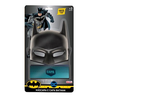 Kit Máscara e Capa do Batman - 9521 - NovaBrink - Real Brinquedos