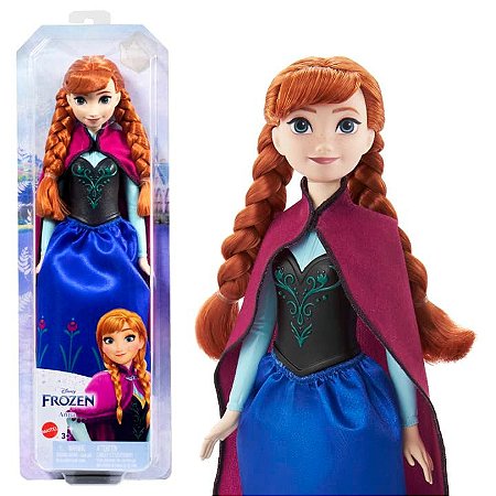 Boneca Anna Disney Frozen Brilhantes - Mattel - A sua Loja de Brinquedos, 10% Off no Boleto ou PIX