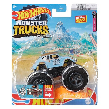 Hot Wheels Monster Trucks 1:64 - Volkswagen Beetle - FYJ44  - Mattel