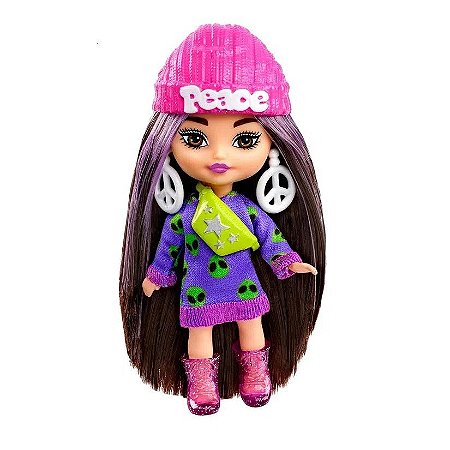 Boneca Barbie Mini Extra - Com Acessórios - HLN44/ HLN46 - Mattel