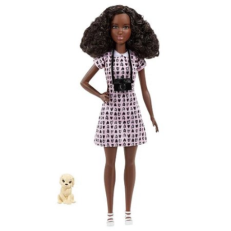 Boneca Barbie Profissões - Fotógrafa de Animais - DVF50 - Mattel