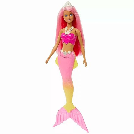Boneca Barbie Dreamtopia Sereia Rosa - HGR08 - Mattel