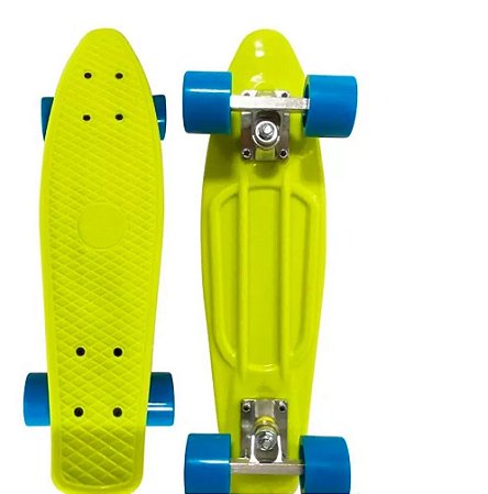 Skate Mini Cruiser - Infantil - Estampa Verde - DMR6070 - Dm Toys