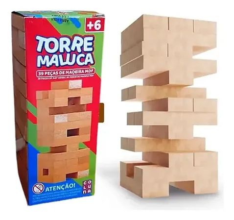 Jogo Torre Maluca Em Madeira – Coluna 790708 - Pais e Filhos