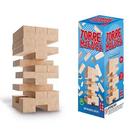 Jogo Torre Maluca Em Madeira – Coluna 790708 - Pais e Filhos