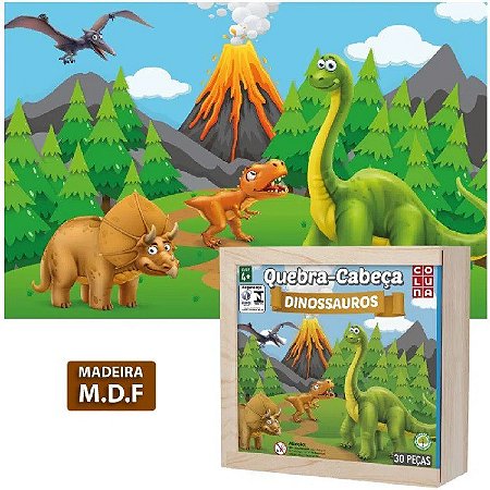 Jogo da Memória em mdf - Dinossauros