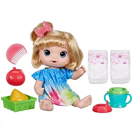 Boneca Baby Alive - Hora Do Suco - Loira - F7356 - Hasbro