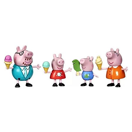 Peppa Pig - Dia De Sorvete Com A Família Pig - F3762 - Hasbro