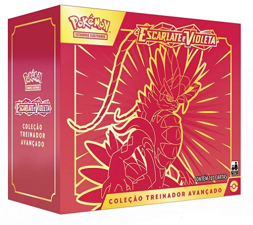 Pokémon - Coleção Box Treinador Avançado - Escarlate e Violeta - 32570 - Copag